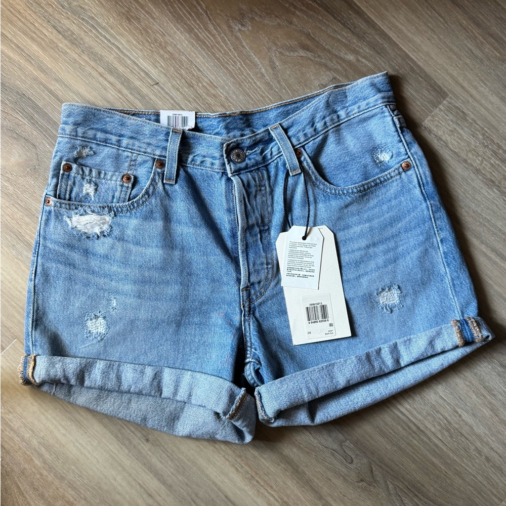 Levi's 501 Mid Rise Denim Shorts